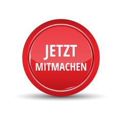 Jetzt mitmachen icon. Jetzt mitmachen rubber stamp. Vector Jetzt mitmachen stamp. Roter stempel. Jetzt mitmachen Grunge stamp.