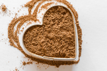 Pumpkin Pie Spice in a Heart Shape
