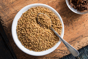 Fenugreek in a Bowl