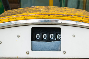 Numeric pad of a Abandoned gas pump