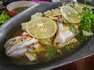 Steamed Fish in Lime Sauce