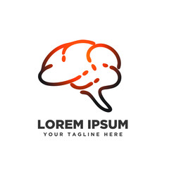 Brain line art