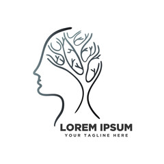 black white mind tree