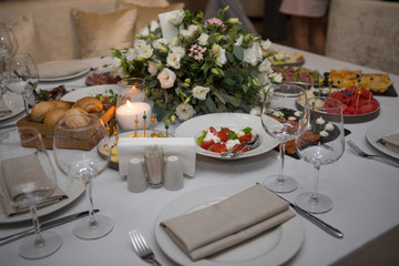 Buffet Dinner Restaurant Catering Food Concept