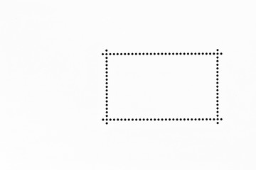 An concept image of a blank stamp, postage