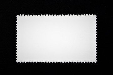 An concept image of a blank stamp, postage