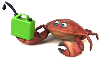 Fun crab - 3D Illustration