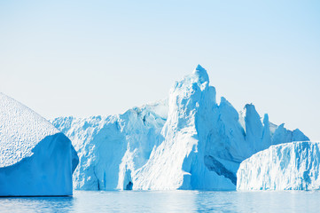 Big icebergs in Greenland