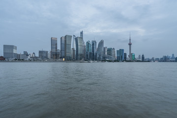 Fototapeta na wymiar shanghai cityspace and skyline
