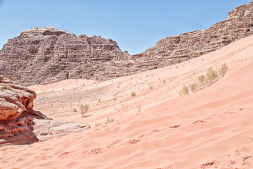 in the desert  sand and mountain adventure destination
