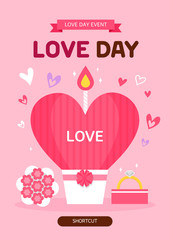 Love event illustration