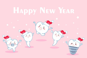 tooth with christmas