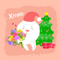 tooth with christmas