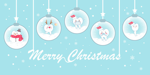 tooth with christmas