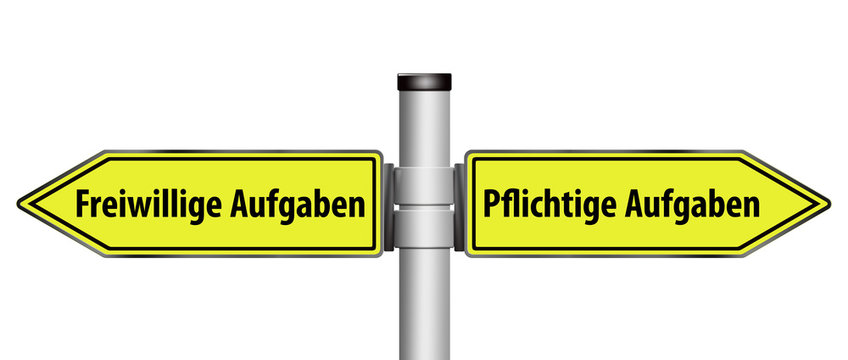 wegweiser kommune pflichtaufgaben freiwillige aufgaben