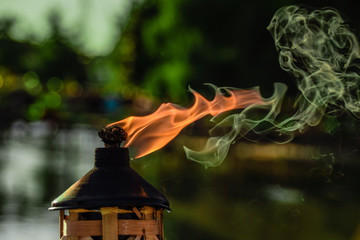 Fire and smoke