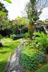 Fototapeta na wymiar Balinesischer Garten
