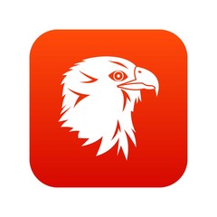 Eagle icon digital red