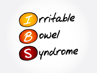 IBS - Irritable Bowel Syndrome, acronym health concept background