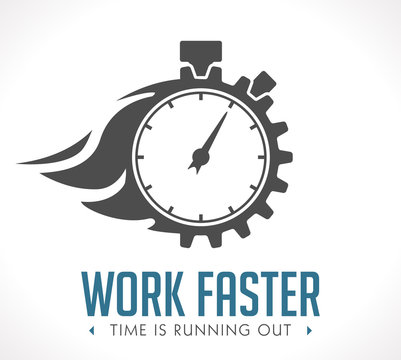 Logo - Work Faster - Employer Issue Concept