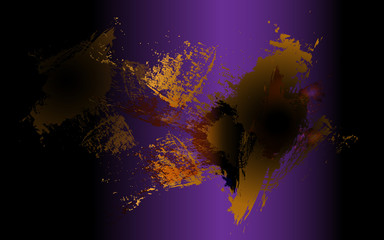 Abstract background Gold and dark multi color