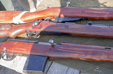 several old rifle