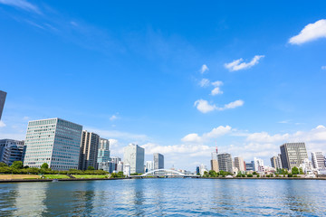 Fototapeta premium 隅田川沿いの風景
