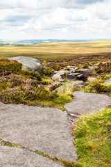 View from Stanage Edge Derbyshire