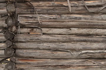 log wall background