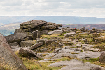 View from Stanage Edge Derbyshire