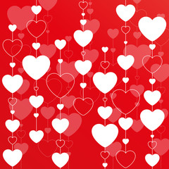 Plakat carte coeur rouge