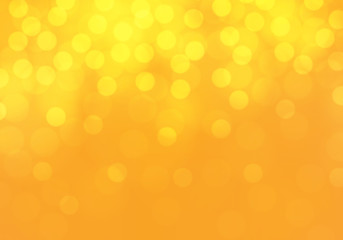 Abstract yellow bokeh light luxury background vector illustration.