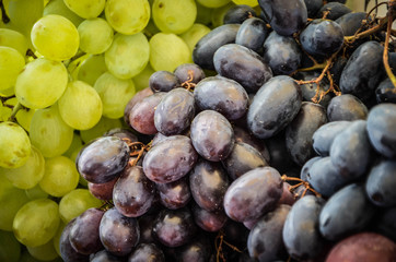 Fototapeta premium fresh fruits & vegetables close up view on the local markets