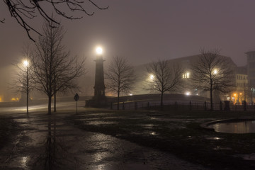Fototapeta premium Bridge over the Spree to Muesum Island in City of Berlin at night