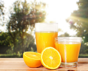 fruit Orange with leaves isolated