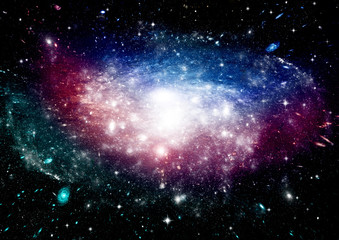 galaxy in a free space