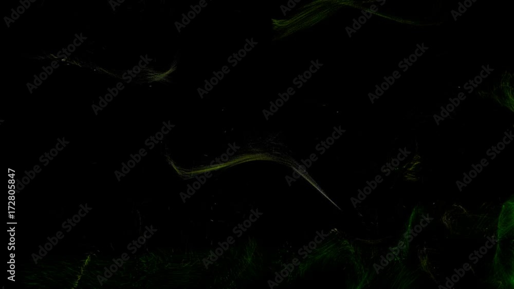 Aufkleber dancing particles. digital abstract background. 3d rendering