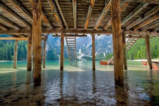 Braies jetty