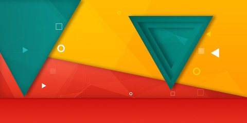 abstract colorful triangle background	