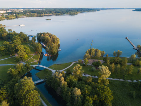 Tollensesee Neubrandenburg am Abend