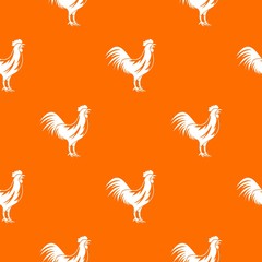 Gallic rooster pattern seamless