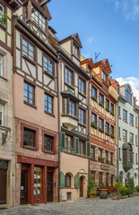 Fototapeta na wymiar Street in Nuremberg, Germany