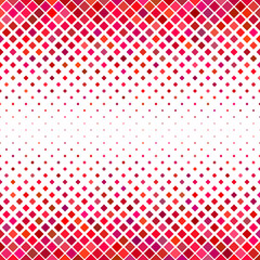 Abstract diagonal square pattern background - geometric vector graphic from squares in red tones