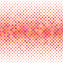 Color square pattern background - geometric vector graphic design from diagonal squares in red tones