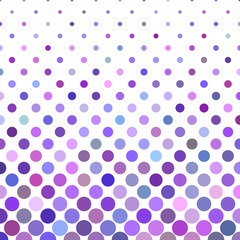 Color abstract dot pattern background - geometric vector graphic from purple circles