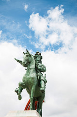 Fototapeta na wymiar King Louis XIV monument at Palace of Versailles