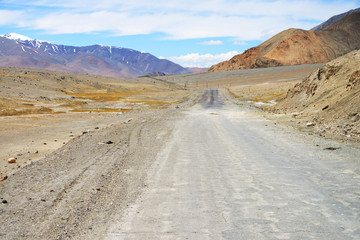 Close to Tajik border in the Pamir mountains, M41 Pamir Highway, Kyrgyzstan