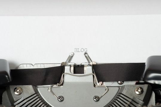 Eine alte Schreibmaschine und ein Blog