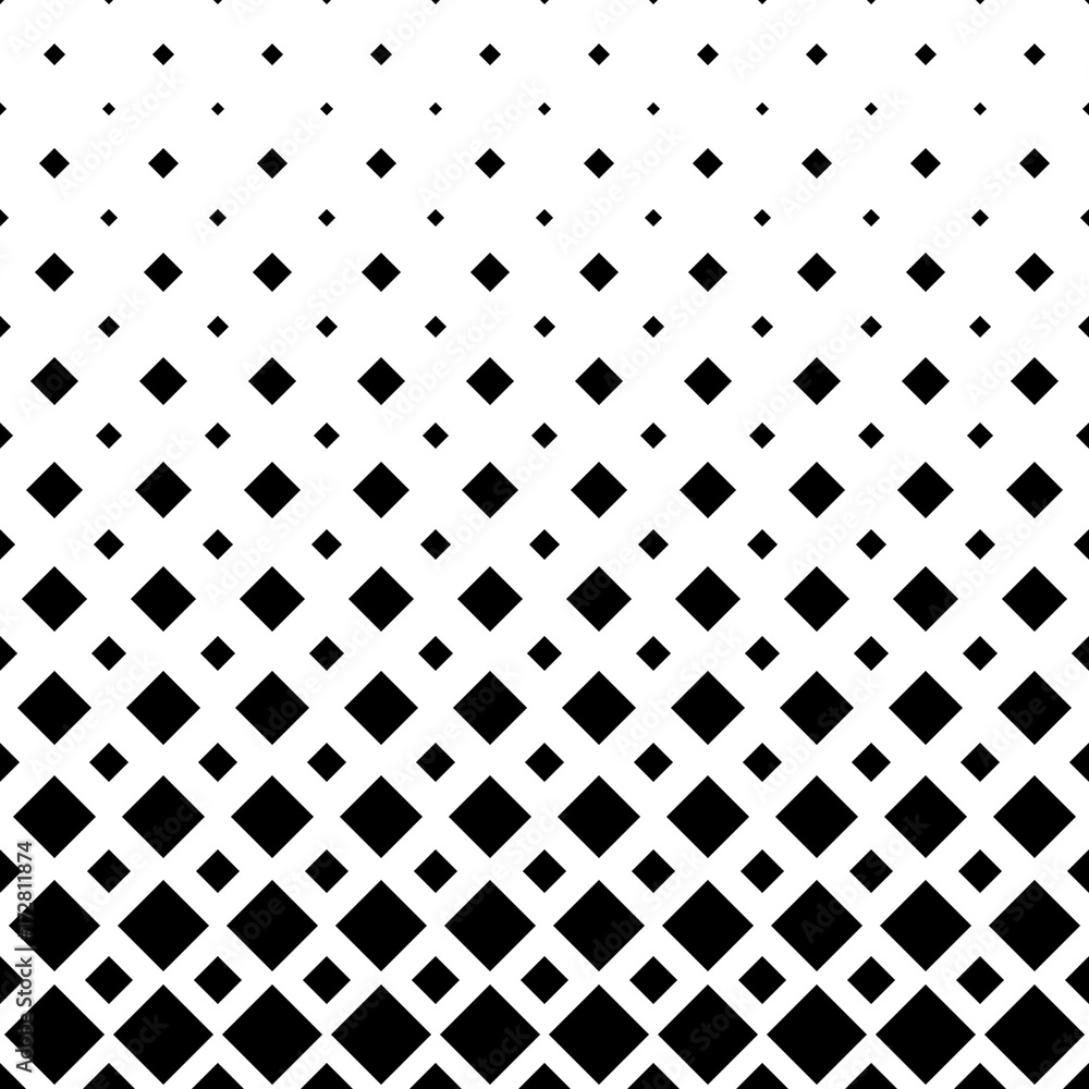 Poster black and white abstract square pattern background - monochrome geometric vector graphic from diagon