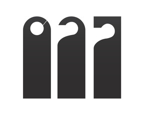  Door hanger vector illustration